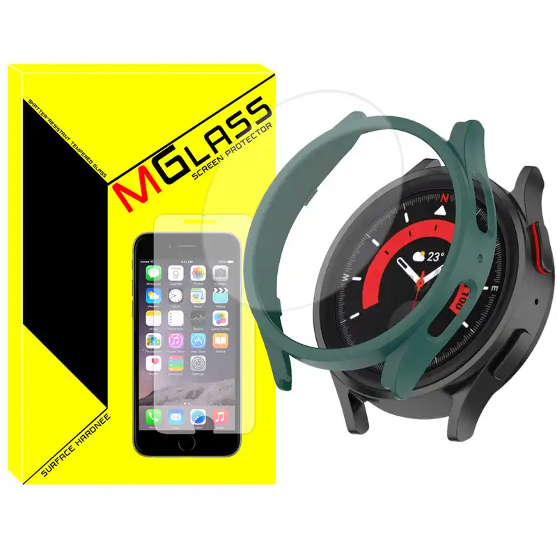 کاور امگلس مدل UL-360 مناسب برای ساعت هوشمند سامسونگ Galaxy Watch 5 44mm به همراه محافظ صفحه نمایش