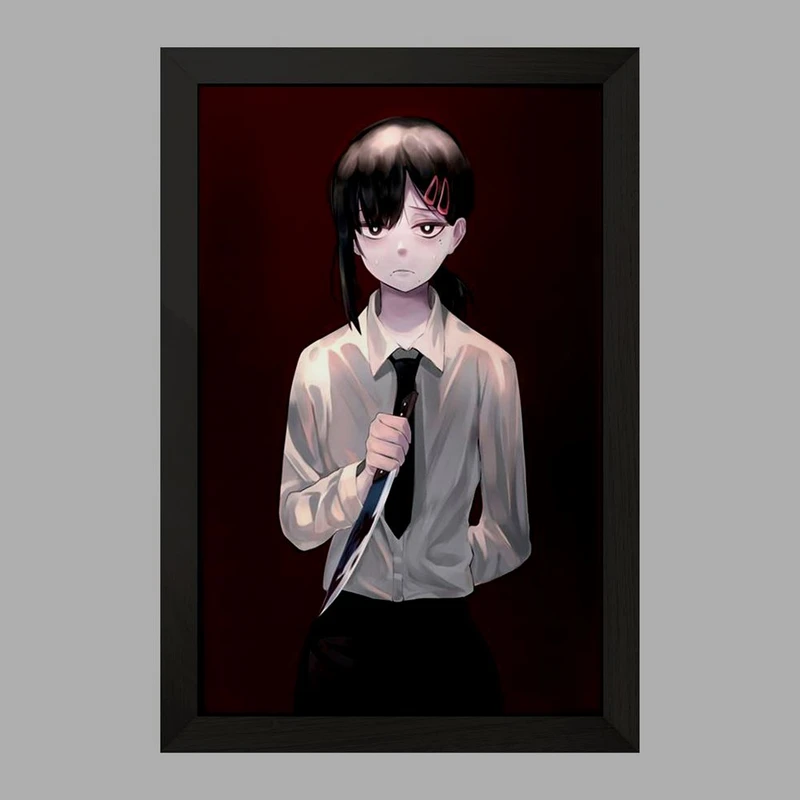 تابلو خندالو مدل ریزه انیمه مرد اره ای Chainsaw Man  کد 17891