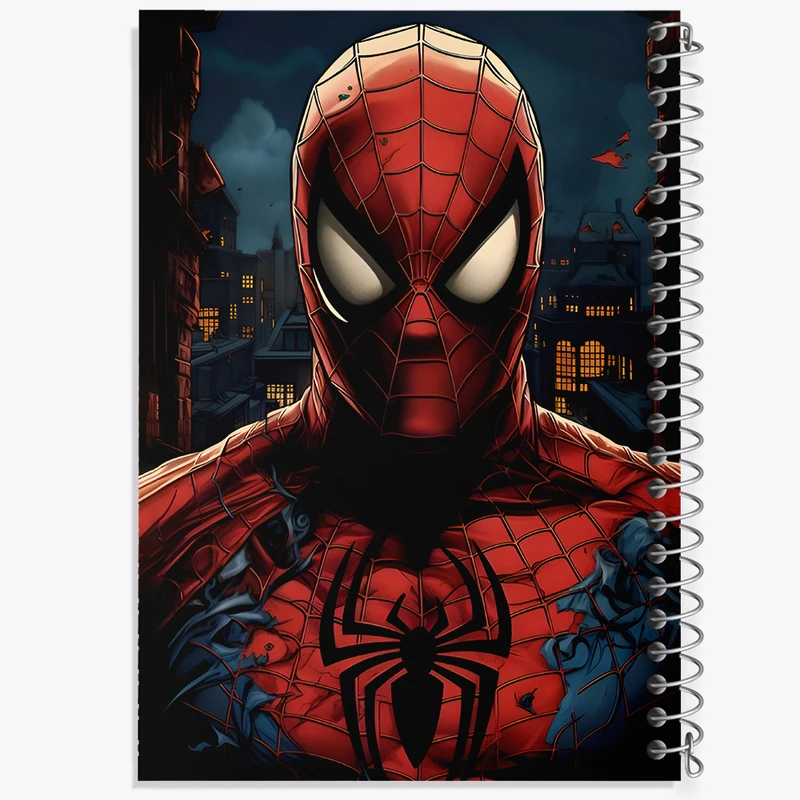 دفتر شطرنجی 50 برگ خندالو طرح مرد عنکبوتی (Spider Man) کد F6929