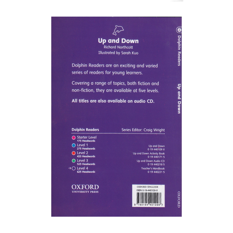 کتاب Dolphin Readers Level 4 Up And Down اثر Richard Northcott انتشارات الوندپویان