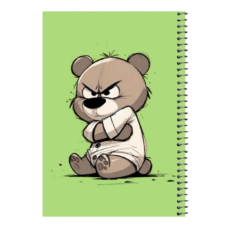 دفتر مشق 80 برگ اس جی مدل خرس عصبانی    