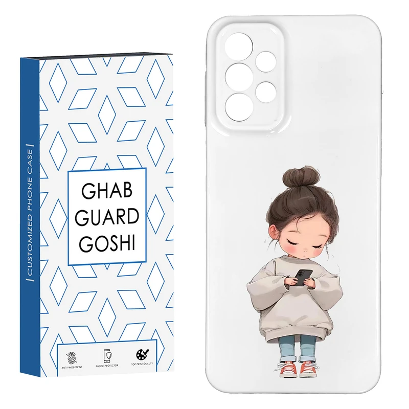کاور قاب گارد گوشی طرح فانتزی دختر ملوس  کد HARD-015   مناسب برای گوشی موبایل سامسونگ GALAXY A73