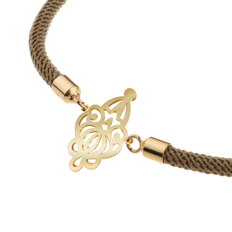 دستبند طلا 18 عیار زنانه مدوپد مدل اسلیمی کد D17-10569