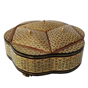 شکلات خوری خاتم کاری مدل گل بهار کد 3DAR