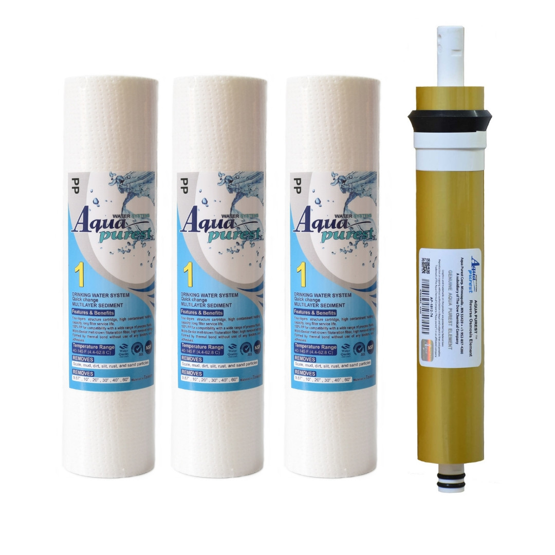 فیلتر دستگاه تصفیه کننده آب آکوا پیورست مدل Gold800 مجموعه 4 عددی فیلتر دستگاه تصفیه کننده آب آکوا پیورست مدل Gold800 مجموعه 4 عددی