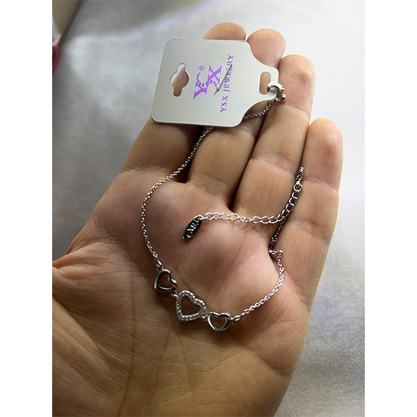 پابند زنانه وای اس ایکس مدل سه قلب کد 46532965