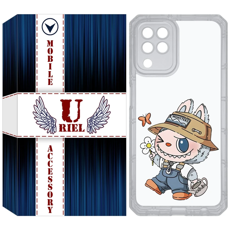 کاور یوریل مدل Clear کد 111 طرح لبوبو مناسب برای گوشی موبایل سامسونگ Galaxy A22 4G / M32 / M22