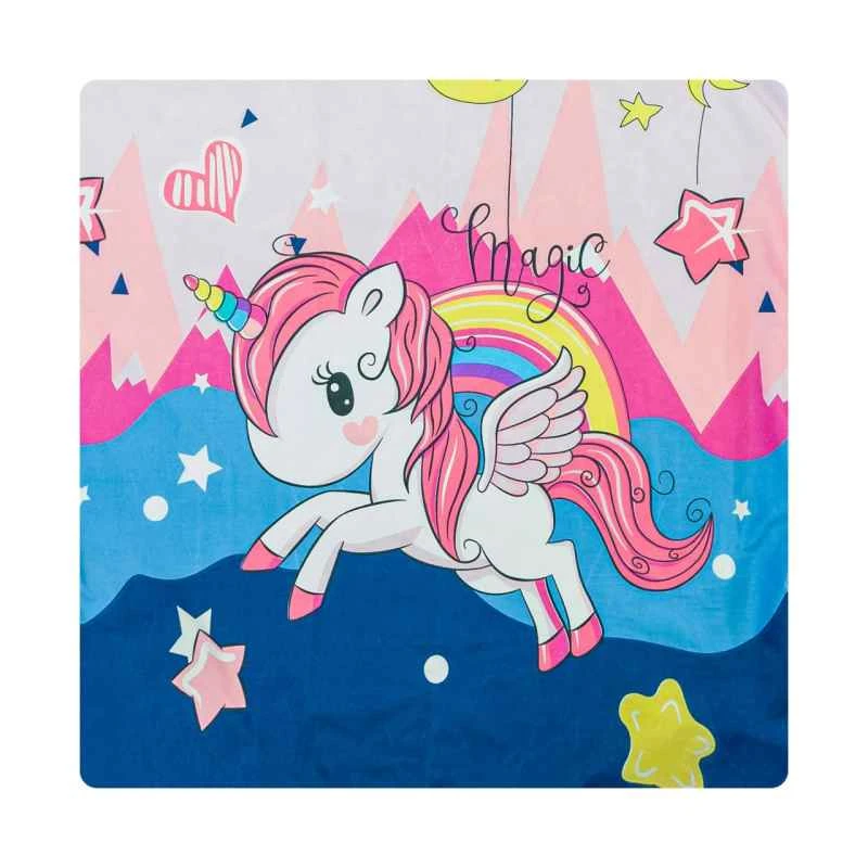 روکش لحاف مایکروفایبر آدنو مدل Pony کد MC02 یک نفره سایز 220x160 سانتی‌متر