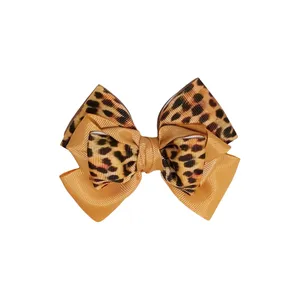 گیره مو دخترانه مدل فنری پلنگی