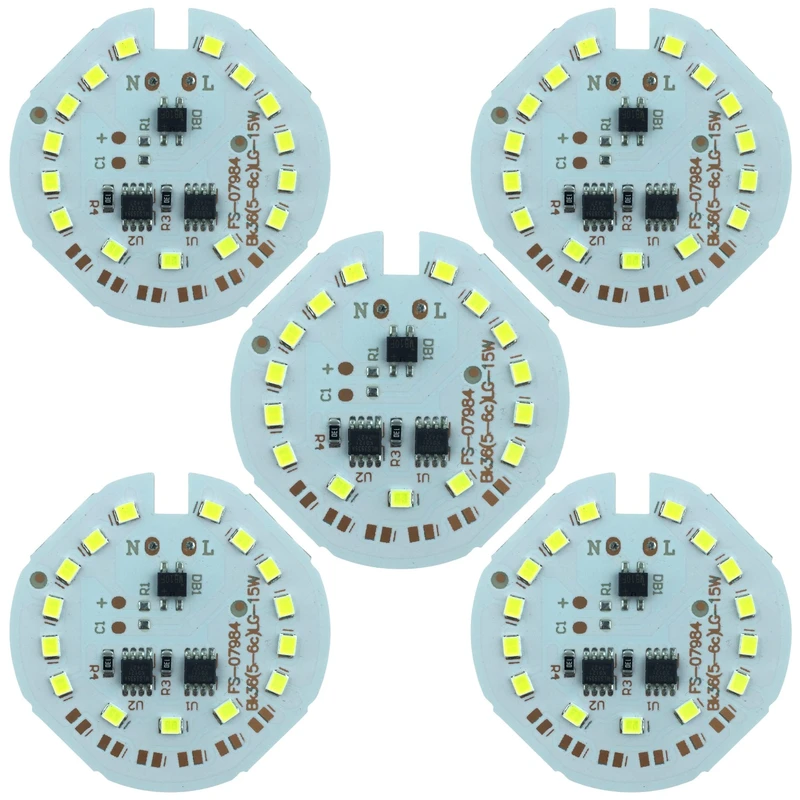 چیپ ال ای دی 15 وات مدل FS بسته 5 عددی