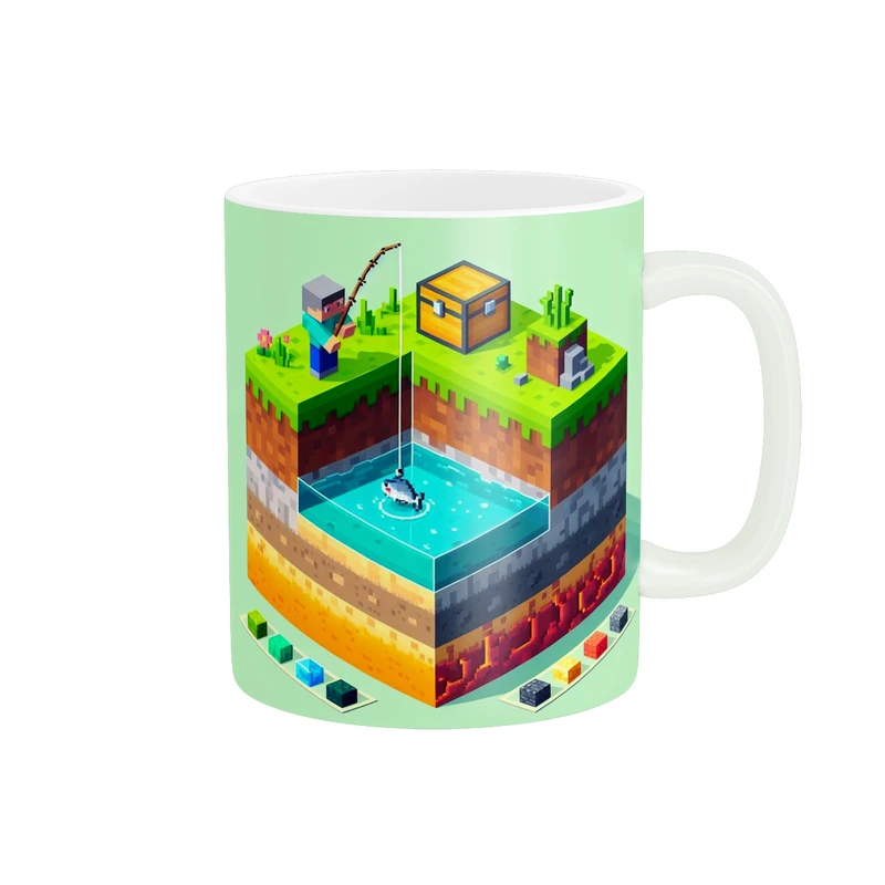 ماگ پاد آفرین مدل فانتزی طرح گیم بازی ماینکرافت کد p11903