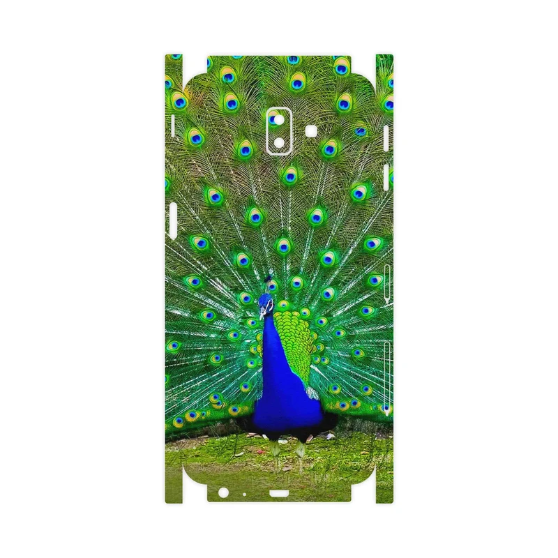 برچسب پوششی ماهوت مدل Peacock-FullSkin مناسب برای گوشی موبایل سامسونگ Galaxy J6 Plus