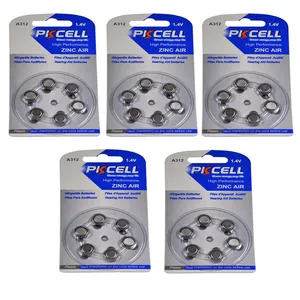 باتری سمعک پی‌کی سل مدل A312 1.5V Alkaline button بسته 30 عددی