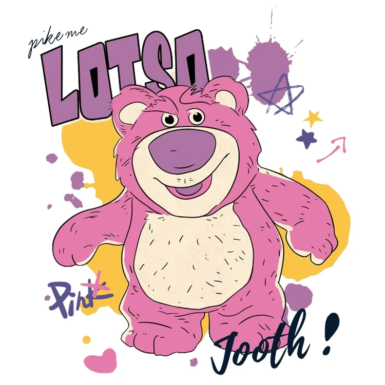 استیکر پارچه و لباس پاد آفرین مدل کارتونی کد S1380