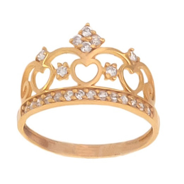 انگشتر طلا 18 عیار زنانه دوست خوب مدل king724
