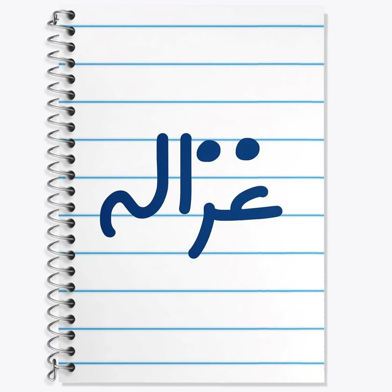 دفتر زبان 50 برگ خندالو مدل دو خط طرح غزاله کد 8330