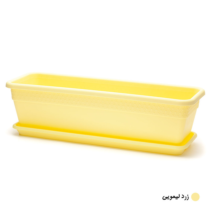 گلدان مدل پلاستیکی مستطیلی کد 605