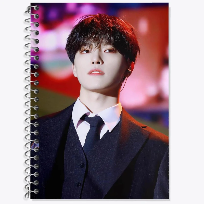 دفتر زبان 50 برگ خندالو مدل دو خط طرح دینو گروه سونتین Seventeen کد 21612