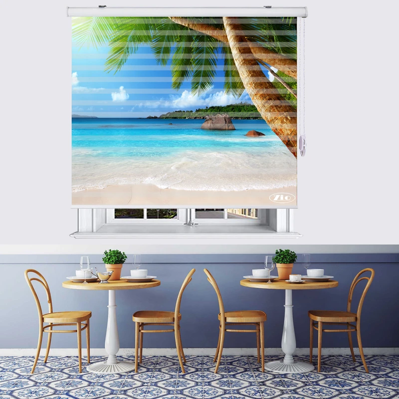  پرده زبرا زیو مدل L5057 سایز 200x150 سانتی متر