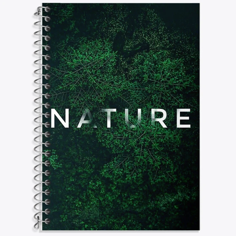 دفتر زبان 50 برگ خندالو مدل سه خط طرح Nature کد F1109