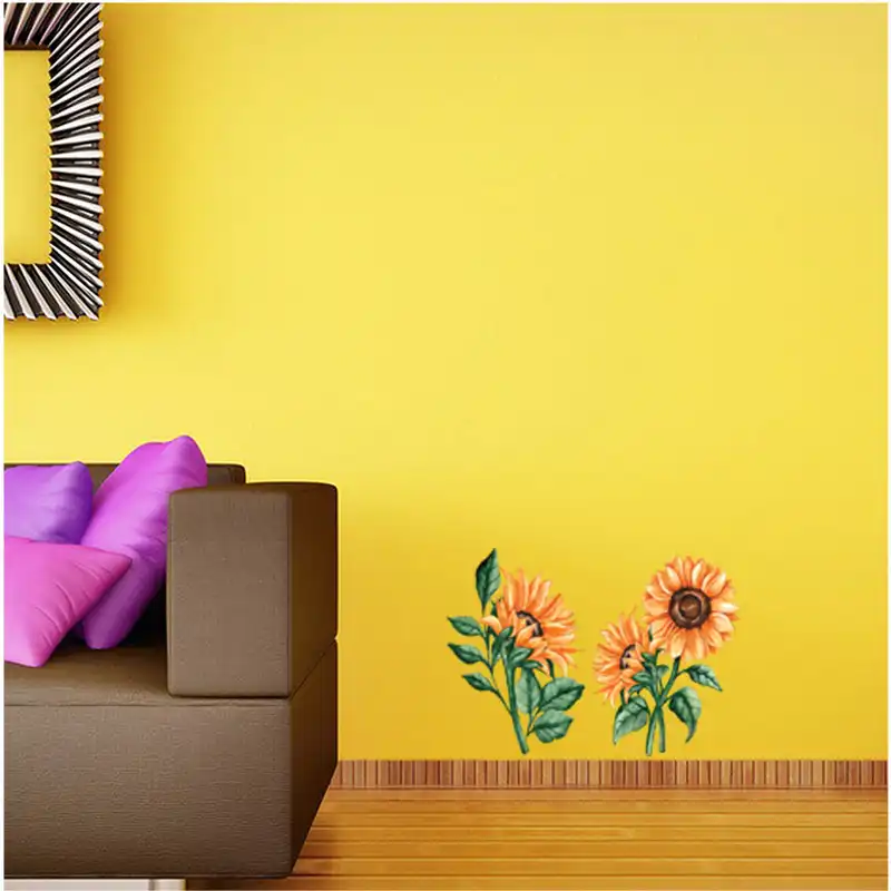 استیکر مدل گل آفتابگردان مجموعه 2 عددی