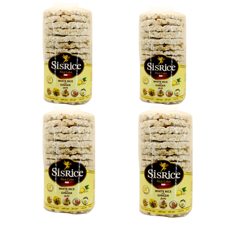 رایس کیک زنجبیل سیس رایس -120 گرم بسته 4عددی