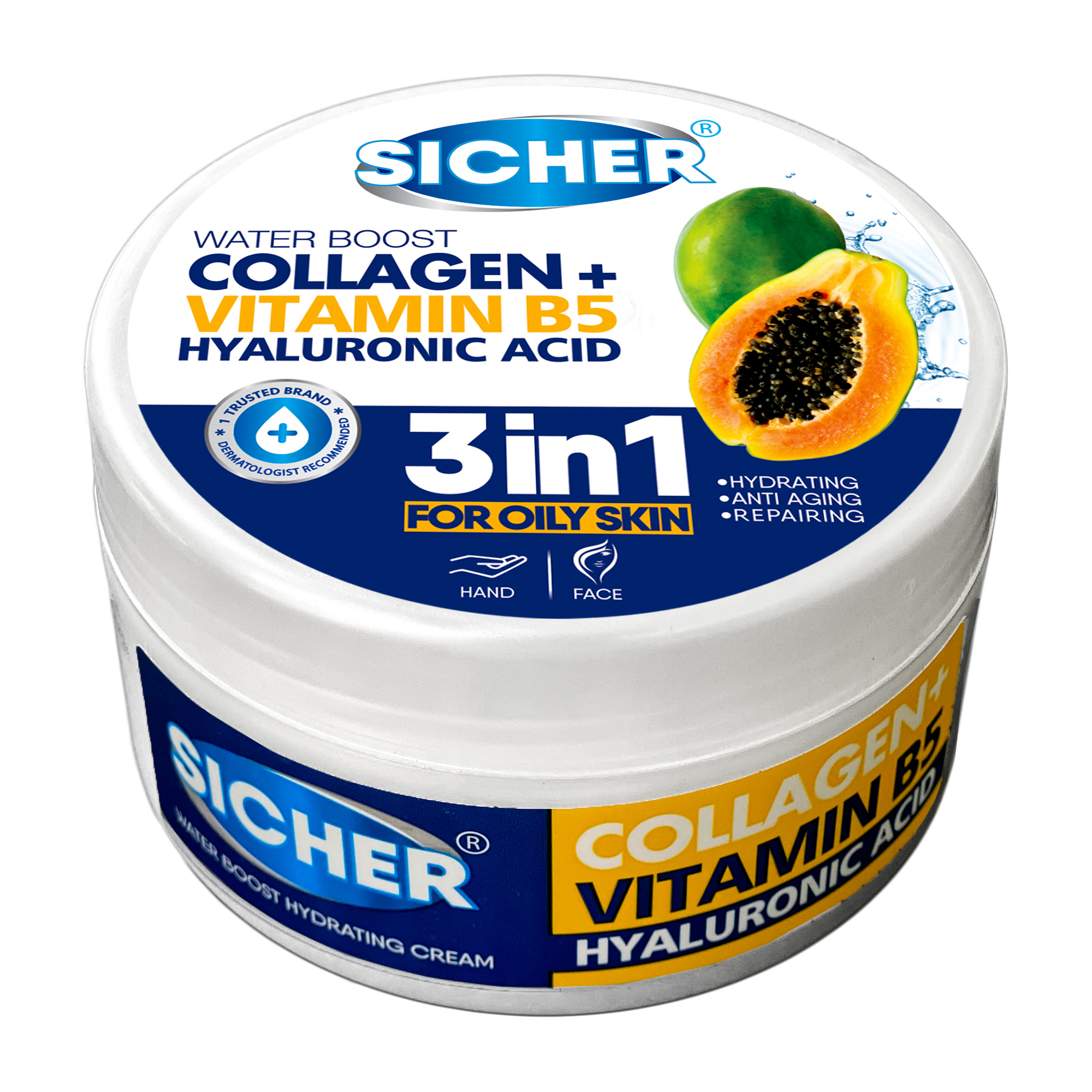 کرم آبرسان سیچر سری 3IN1 مدل VITAMIN B5 حجم 200 میل لیتر