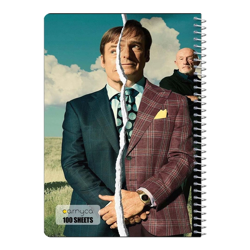 دفتر مشق 100 برگ سیمی کارنیکا طرح بهتره با سول تماس بگیری Better Call Saul کد 24876