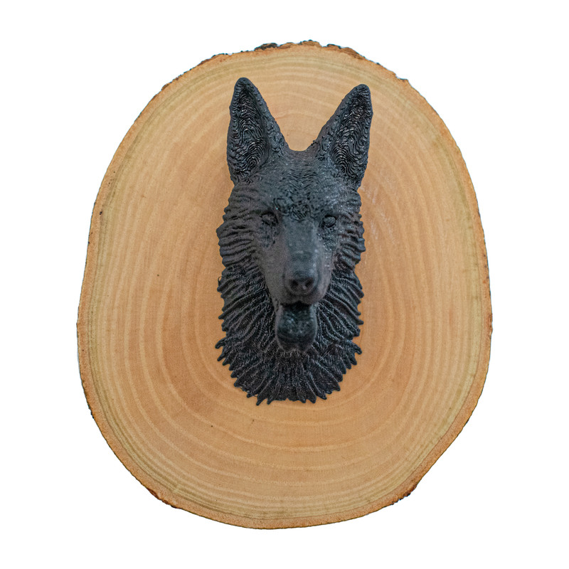 دیوار کوب چوبی مدل سگ کد W02