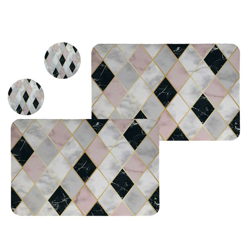 زیربشقابی طرح مدرن کد 8632 مجموعه 2عددی همراه زیرلیوانی