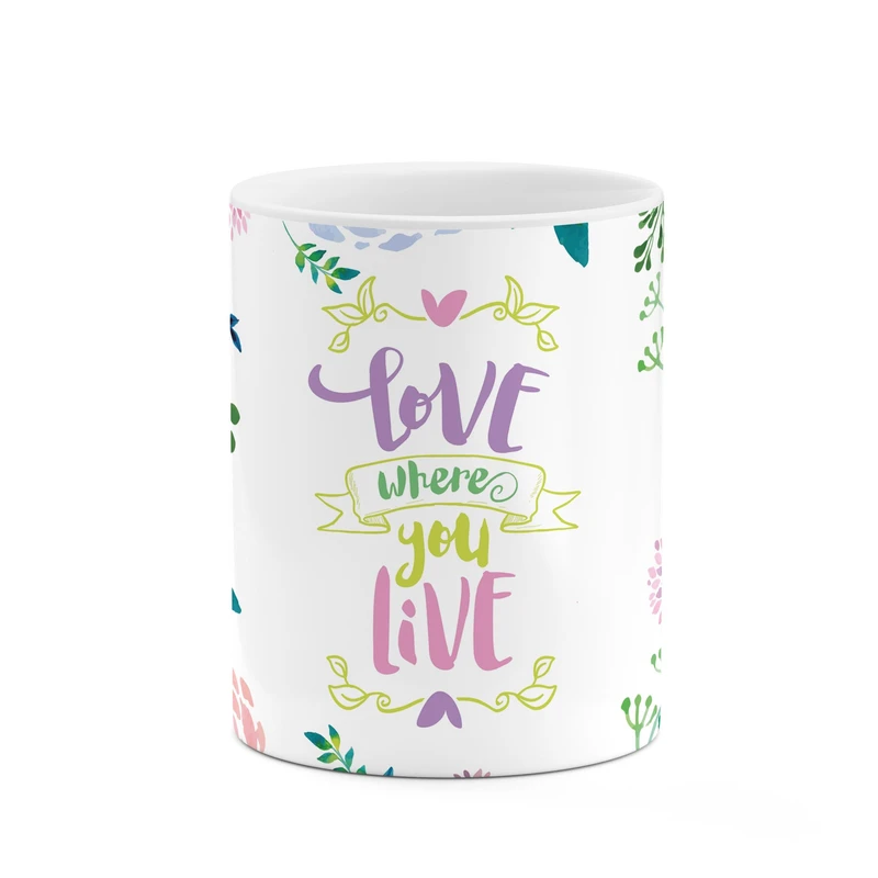 ماگ کاکتی طرح love where u live طرح کد mgp10880