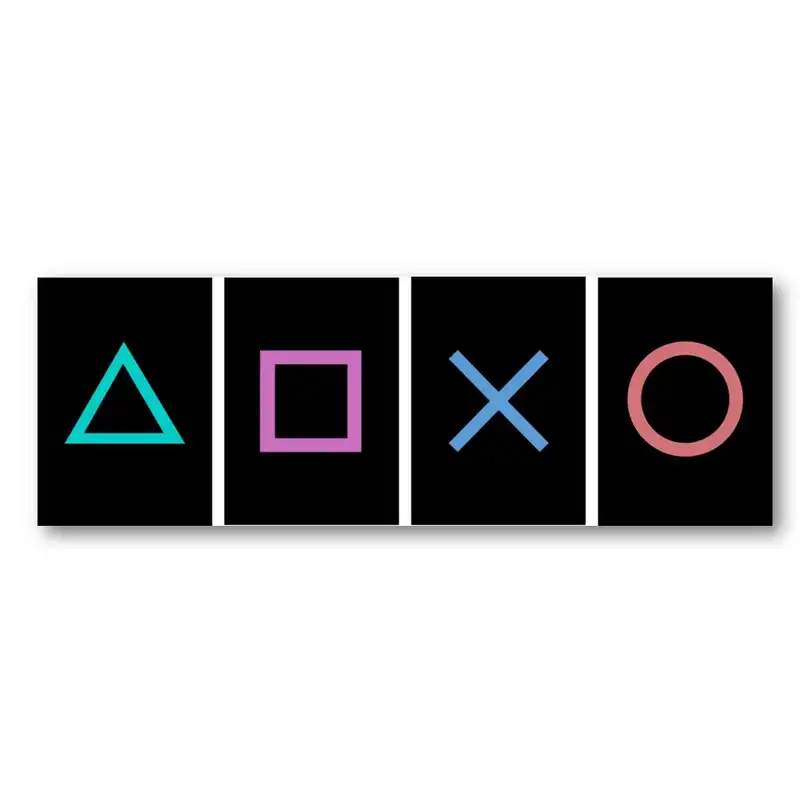 تابلو شاسی 4تکه طرح بازی مدل game decor