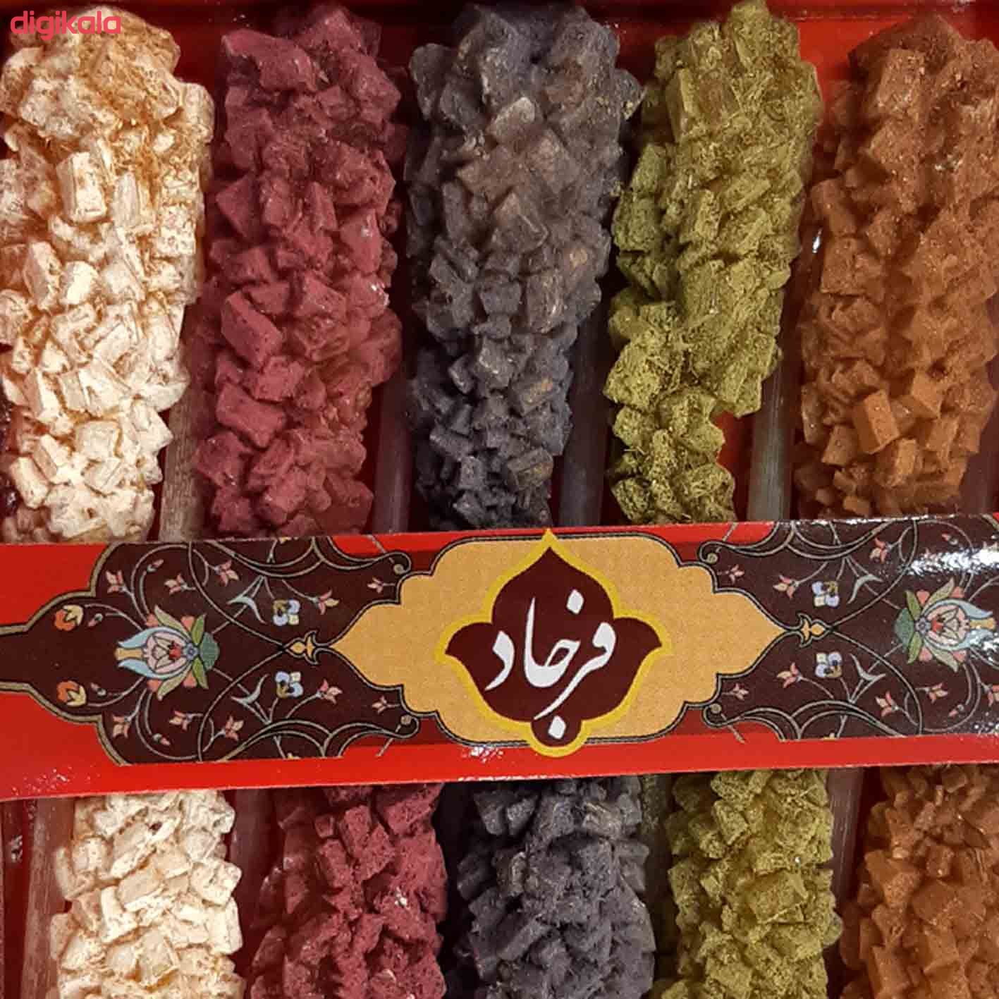 خرید اینترنتی با تخفیف ویژه نبات طعم دار فرجاد بسته 10 عددی