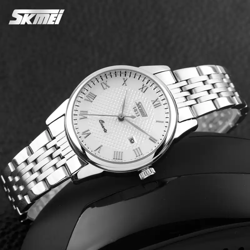 ست ساعت مچی عقربه ای زنانه و مردانه اسکمی مدل 9058S