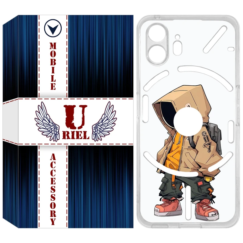 کاور یوریل مدل Clear کد 39 طرح پسر مناسب برای گوشی موبایل ناتینگ فون 2