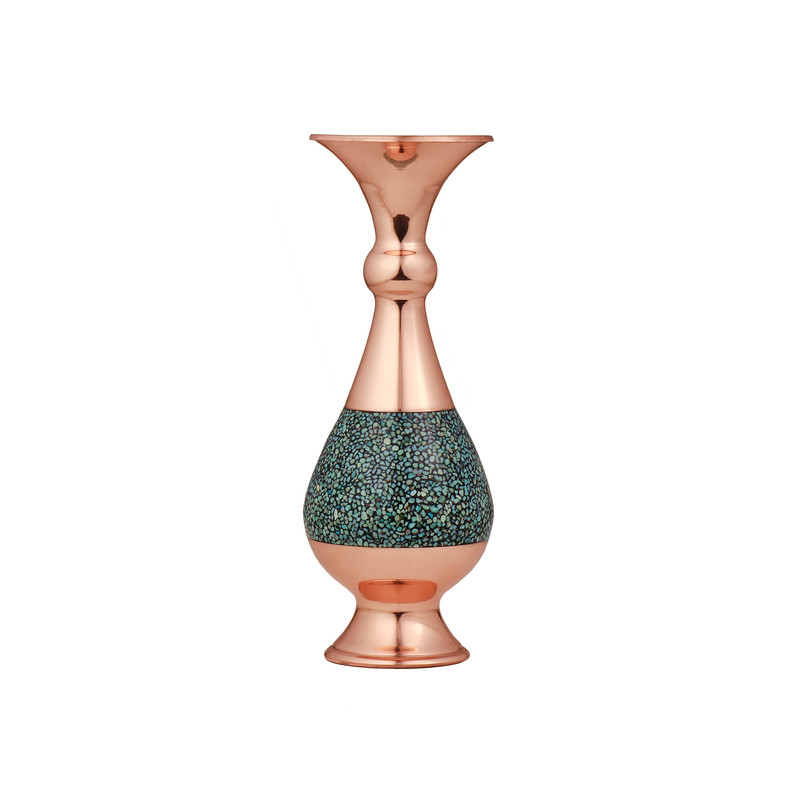 گلدان فیروزه کوبی مدل صراحی کد 16