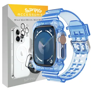 sprig Clear Shock model strap suitable for Apple Watch Series 1 Aluminum 38 / Series 2 38mm / Series 3 38mm