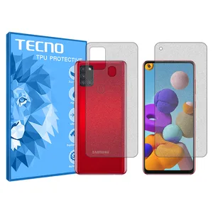 Matte tecno screen protector, HyMTT model, suitable for Samsung Galaxy A21s mobile phone, along with the phone back protector
