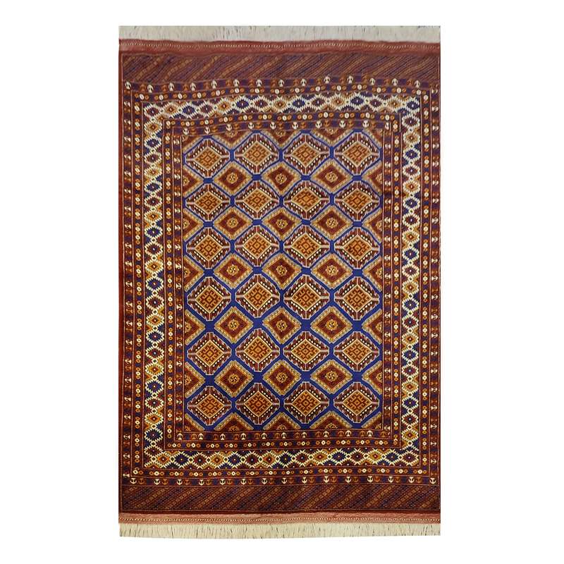فرش دستباف چهارمتری طرح خشتی مدل AA176