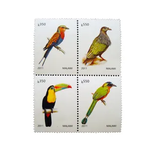 تمبر یادگاری طرح طبیعت مدل پرنده کد bird-785 مجموعه 4 عددی