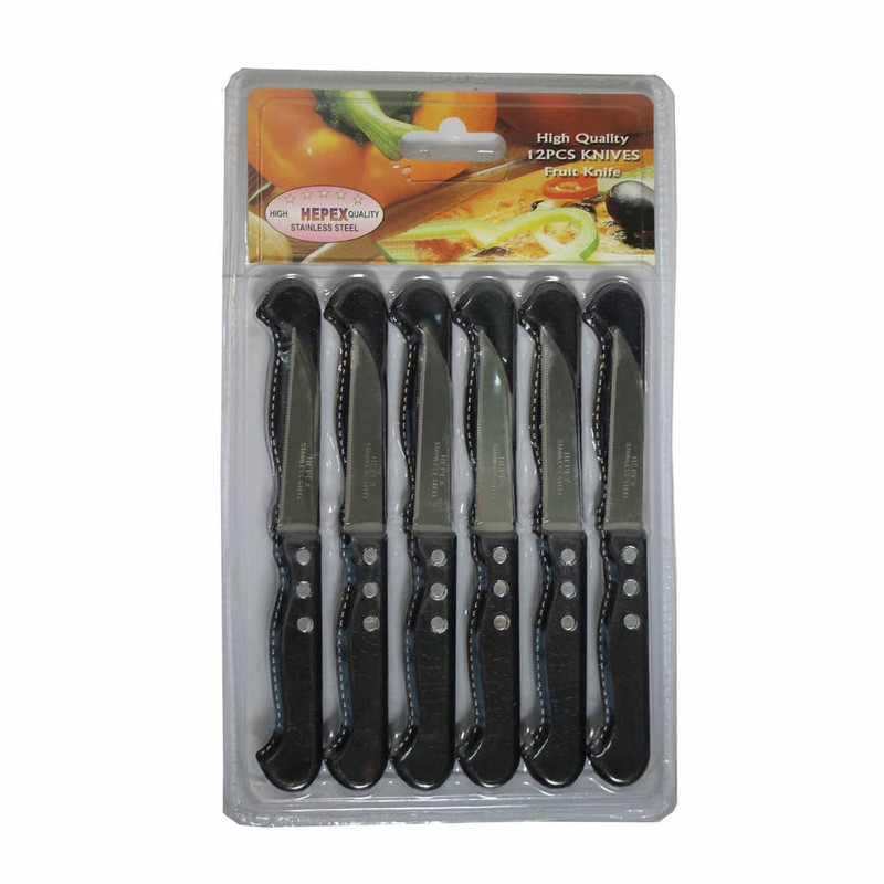 کارد میوه خوری هپکس کد2  بسته 12 عددی