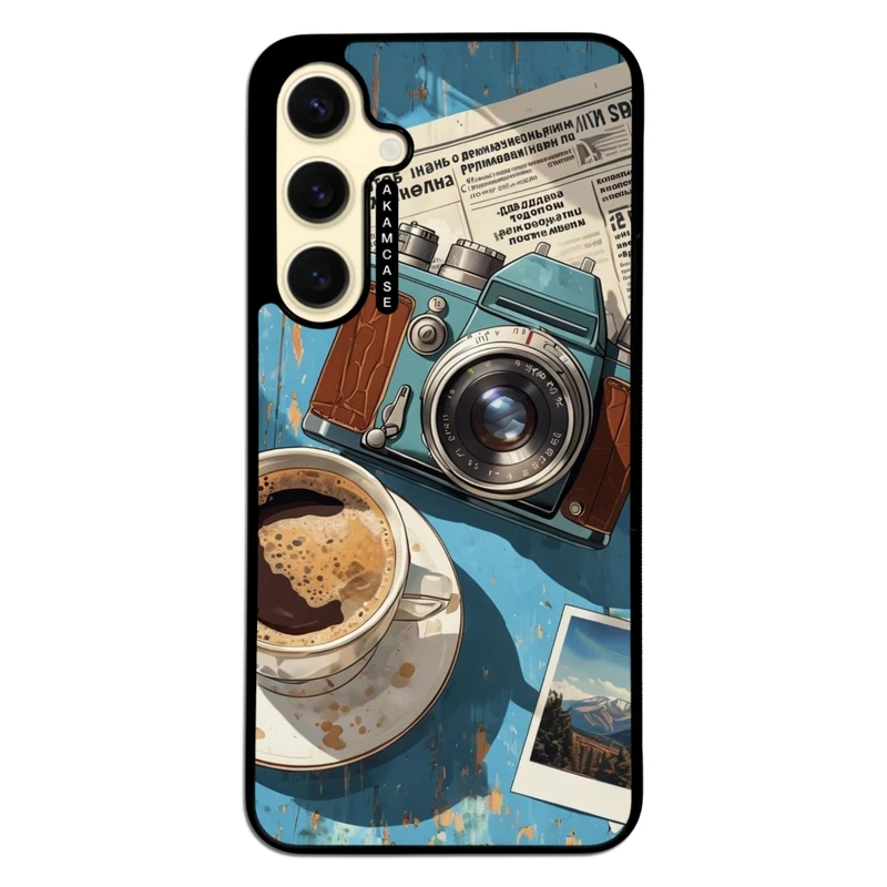 کاور آکام مدل AMC-WSGS24FE-COFFEE-1 مناسب برای گوشی موبایل سامسونگ Galaxy S24 FE