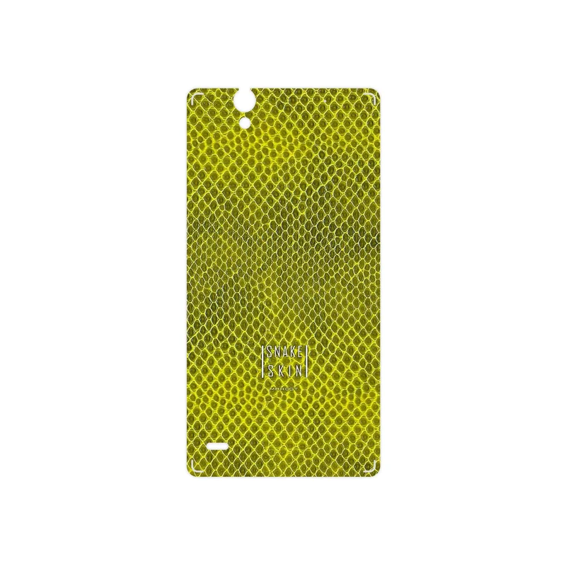برچسب پوششی ماهوت مدل Yellow Snake Skin مناسب برای گوشی موبایل سونی Xperia C4