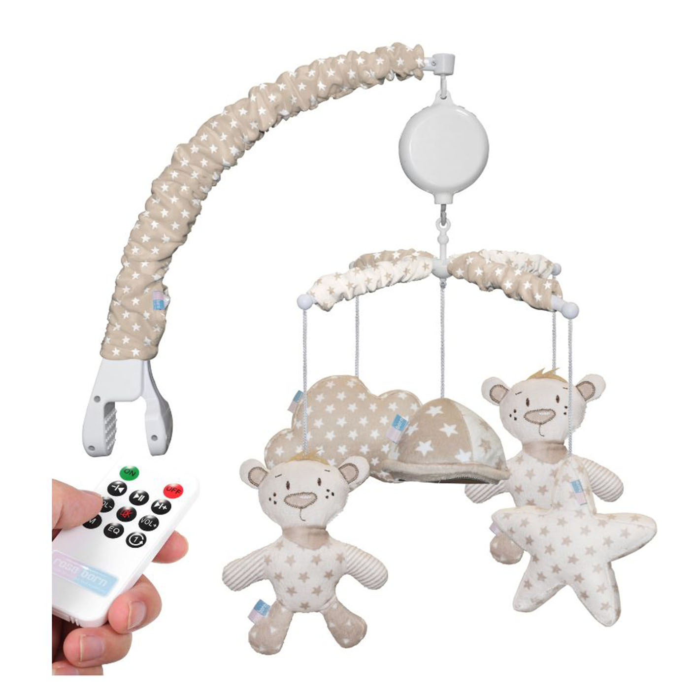 آویز تخت کودک مدل موزیکال کد teddy bear1