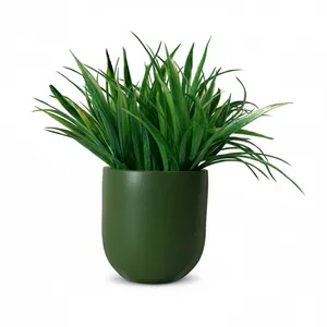 گلدان به همراه گل مصنوعی مدل استوانه رزماری کد 825