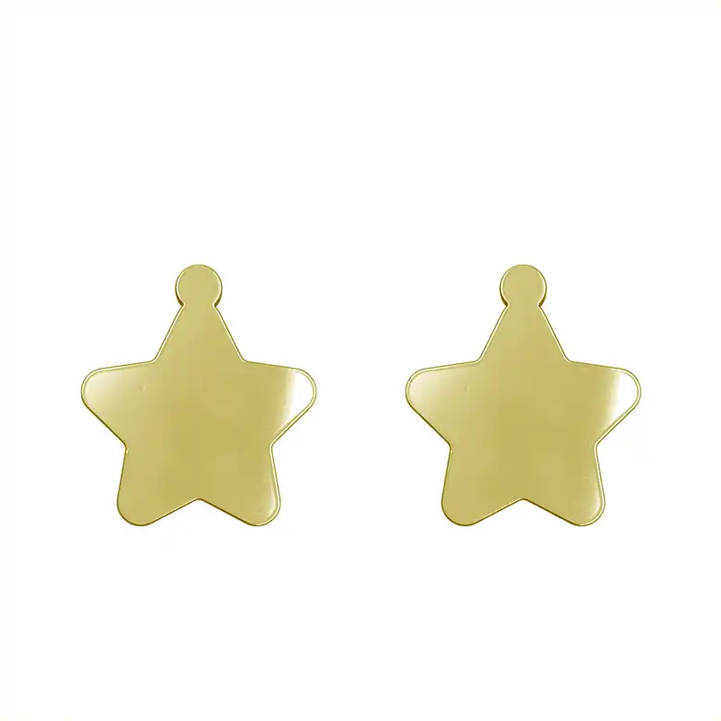 گوشواره طلا 18 عیار زنانه مدوپد مدل ستاره کد GA1-15515