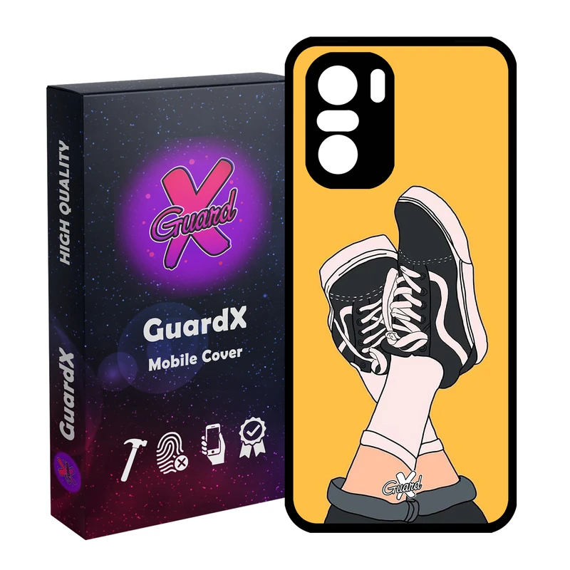 کاور گارد ایکس طرح Shoes مدل Glass10051 مناسب برای گوشی موبایل شیائومی Poco F3/MI 11X/MI 11X Pro/Redmi K40/K40 Pro