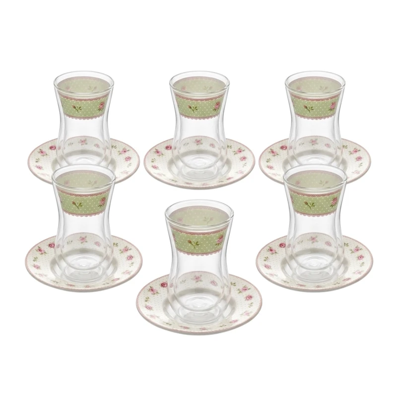 سرویس چای خوری 12 پارچه 6 نفره آنجلا مدل ZP-316