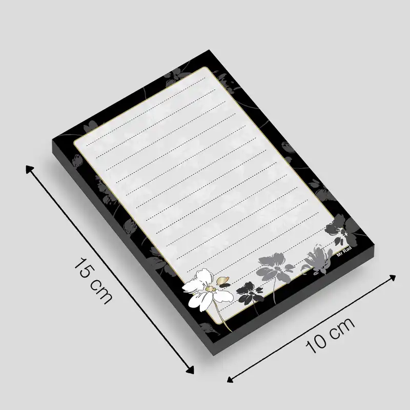 کاغذ یادداشت مستر راد مدل نوت پد طرح گل آرزوها کد fiory 1826