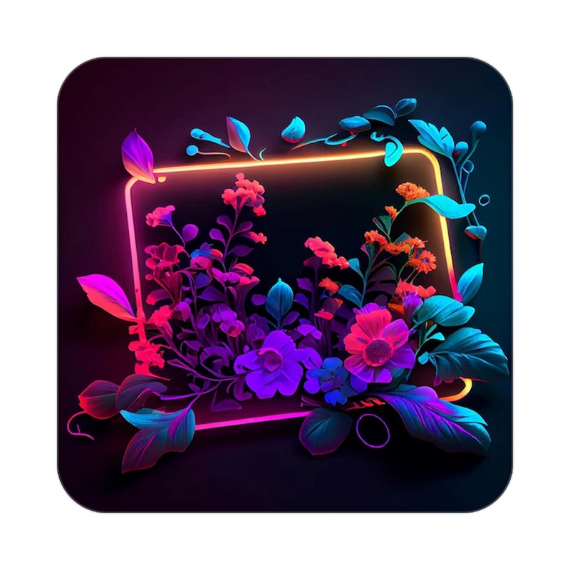 زیر لیوانی کاکتی طرح گل مدل mp18134